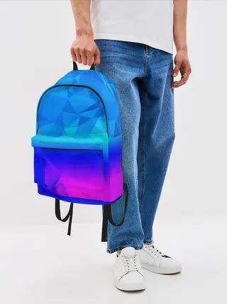 Рюкзак джинсовый / ABSTRACT NEON