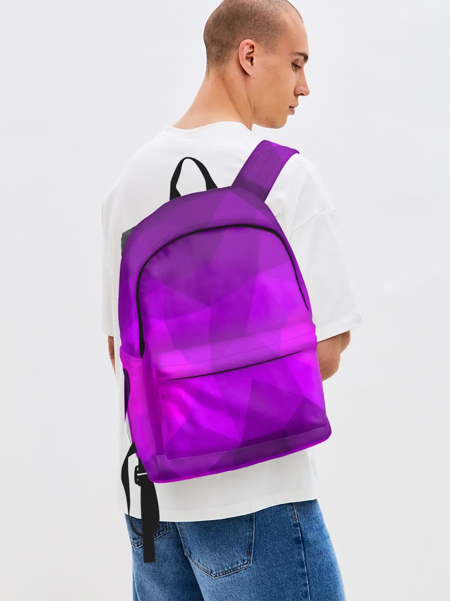 Рюкзак джинсовый / НЕОНОВАЯ АБСТРАКЦИЯ