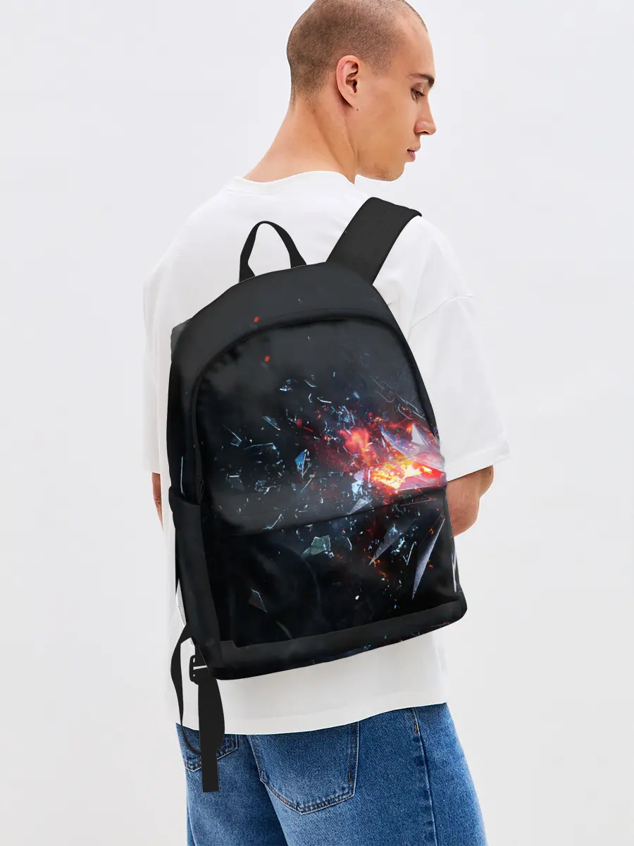 Рюкзак джинсовый / МЕДАЛЬОН ВЕДЬМАКА