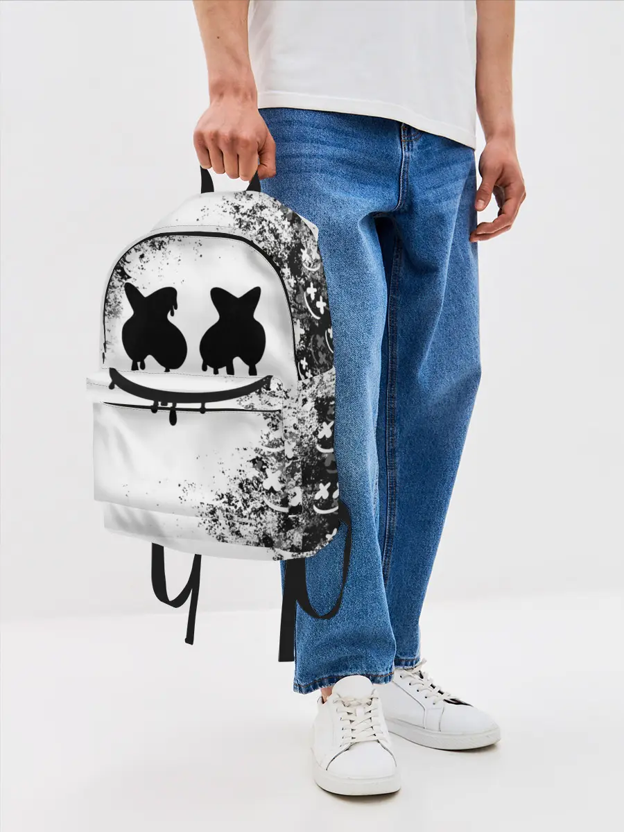 Рюкзак джинсовый / Marshmello