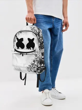 Рюкзак джинсовый / Marshmello