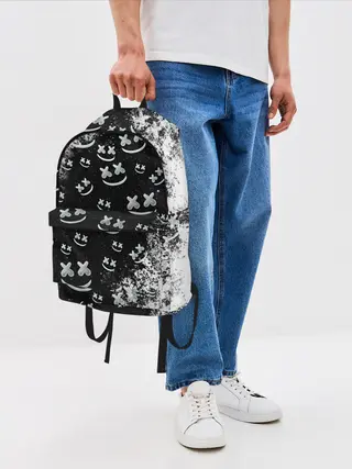 Рюкзак джинсовый / Marshmello