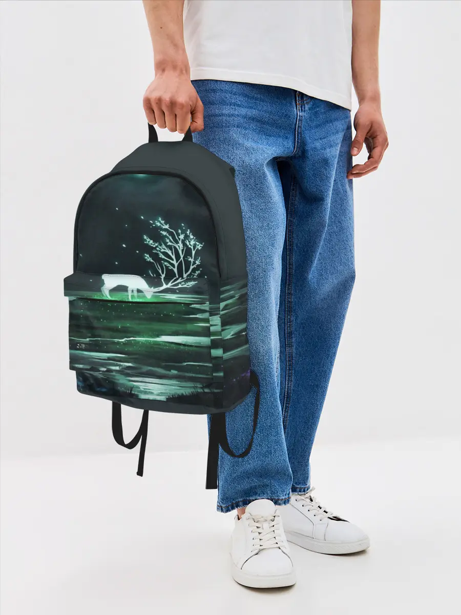 Рюкзак джинсовый / ОЛЕНЬ