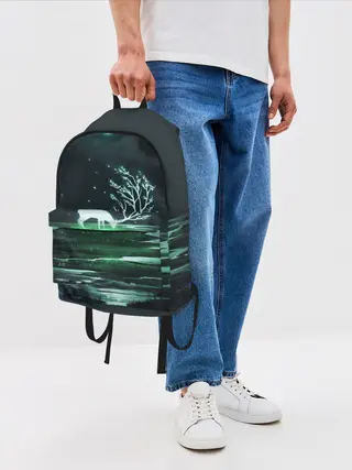 Рюкзак джинсовый / ОЛЕНЬ