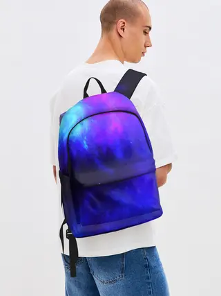 Рюкзак джинсовый / СЕВЕРНОЕ СИЯНИЕ