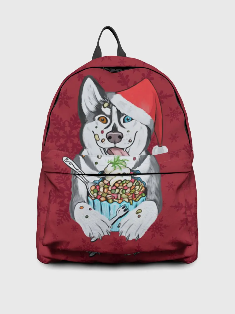 Рюкзак джинсовый / Christmas Husky