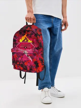 Рюкзак джинсовый / Hazbin Hotel