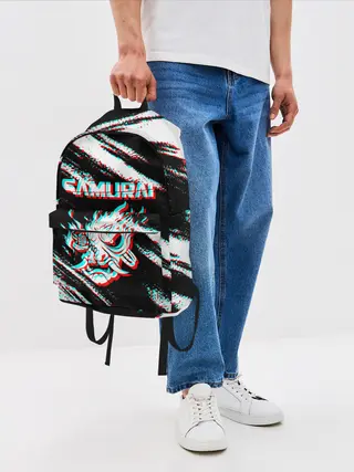 Рюкзак джинсовый / Samurai | Glitch.