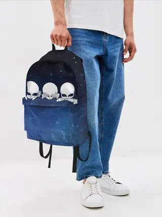 Рюкзак джинсовый / космос