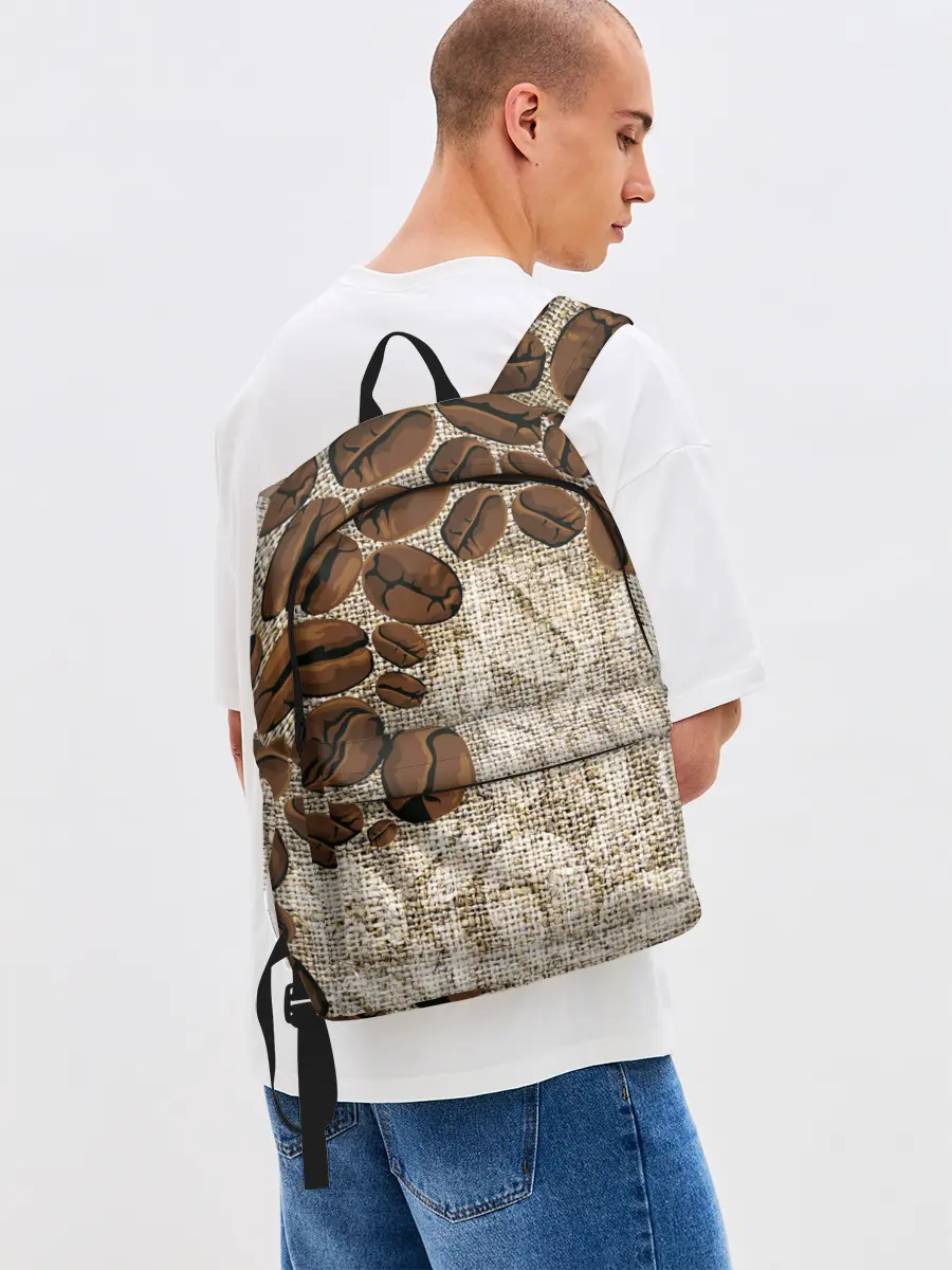 Рюкзак джинсовый / Кофейные зёрна