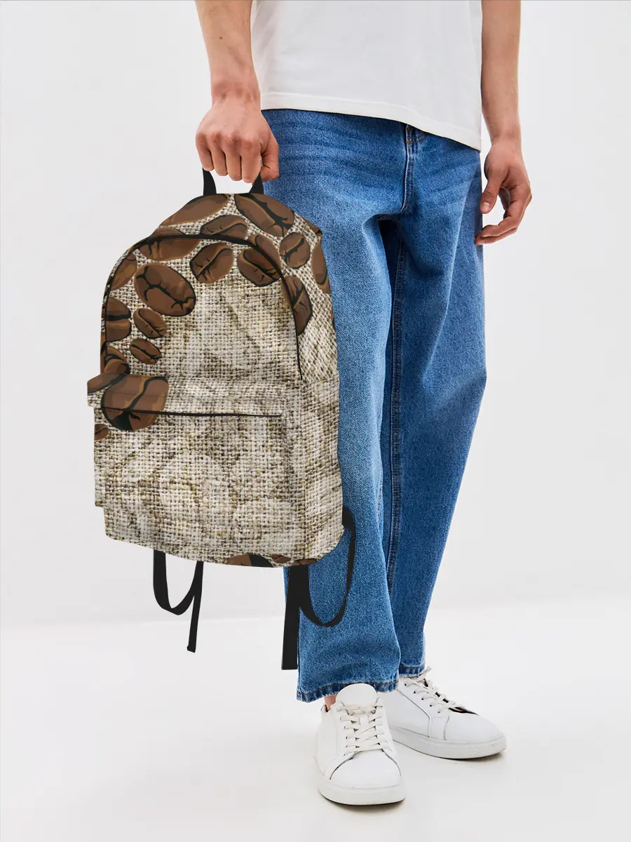 Рюкзак джинсовый / Кофейные зёрна