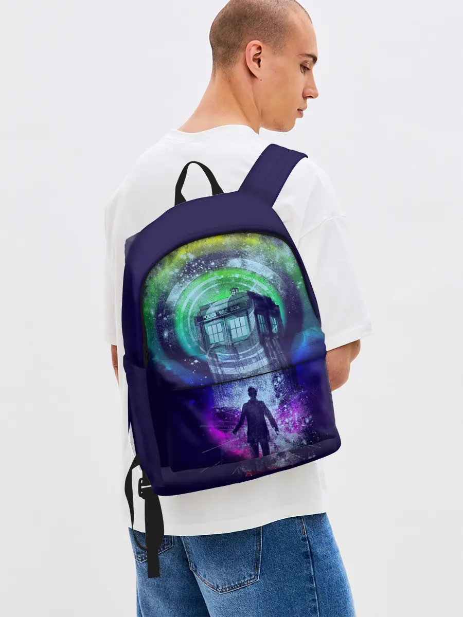Рюкзак джинсовый / Доктор Кто
