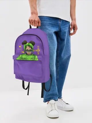 Рюкзак джинсовый / Billie Eilish Purple