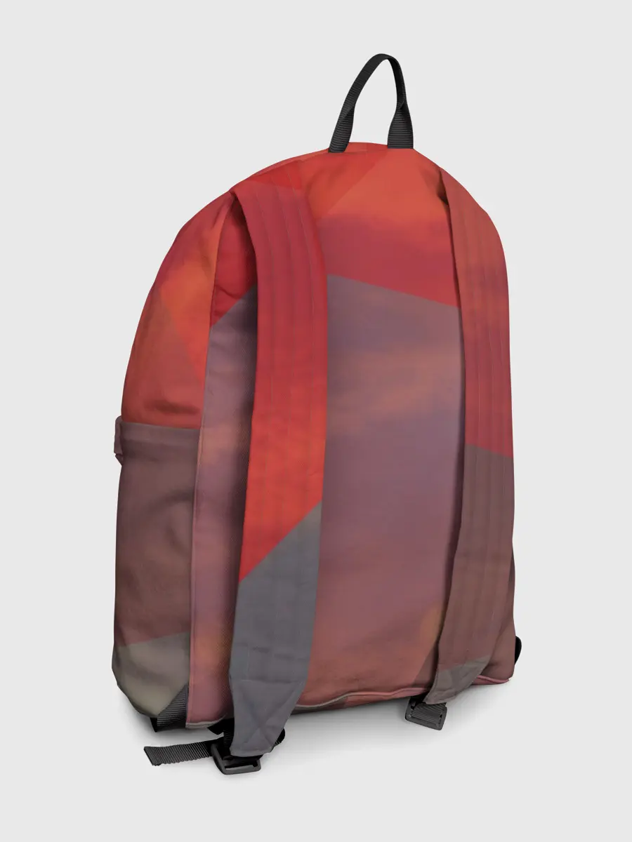 Рюкзак джинсовый / Misato Katsuragi на красном