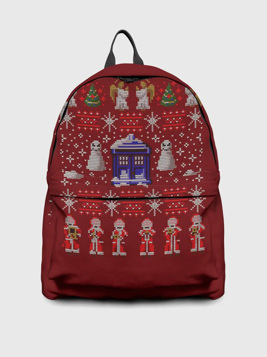 Рюкзак джинсовый / Новогодний Doctor Who