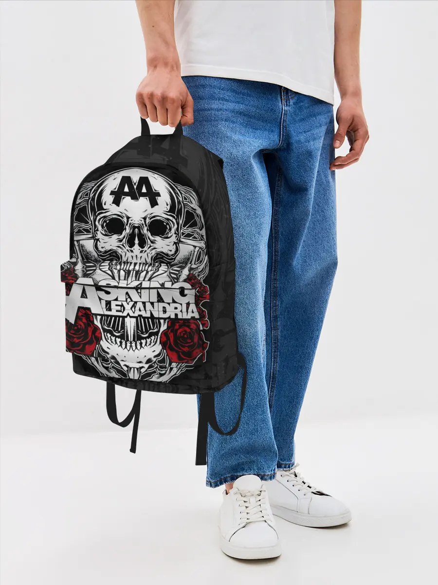 Рюкзак джинсовый / Asking Alexandria