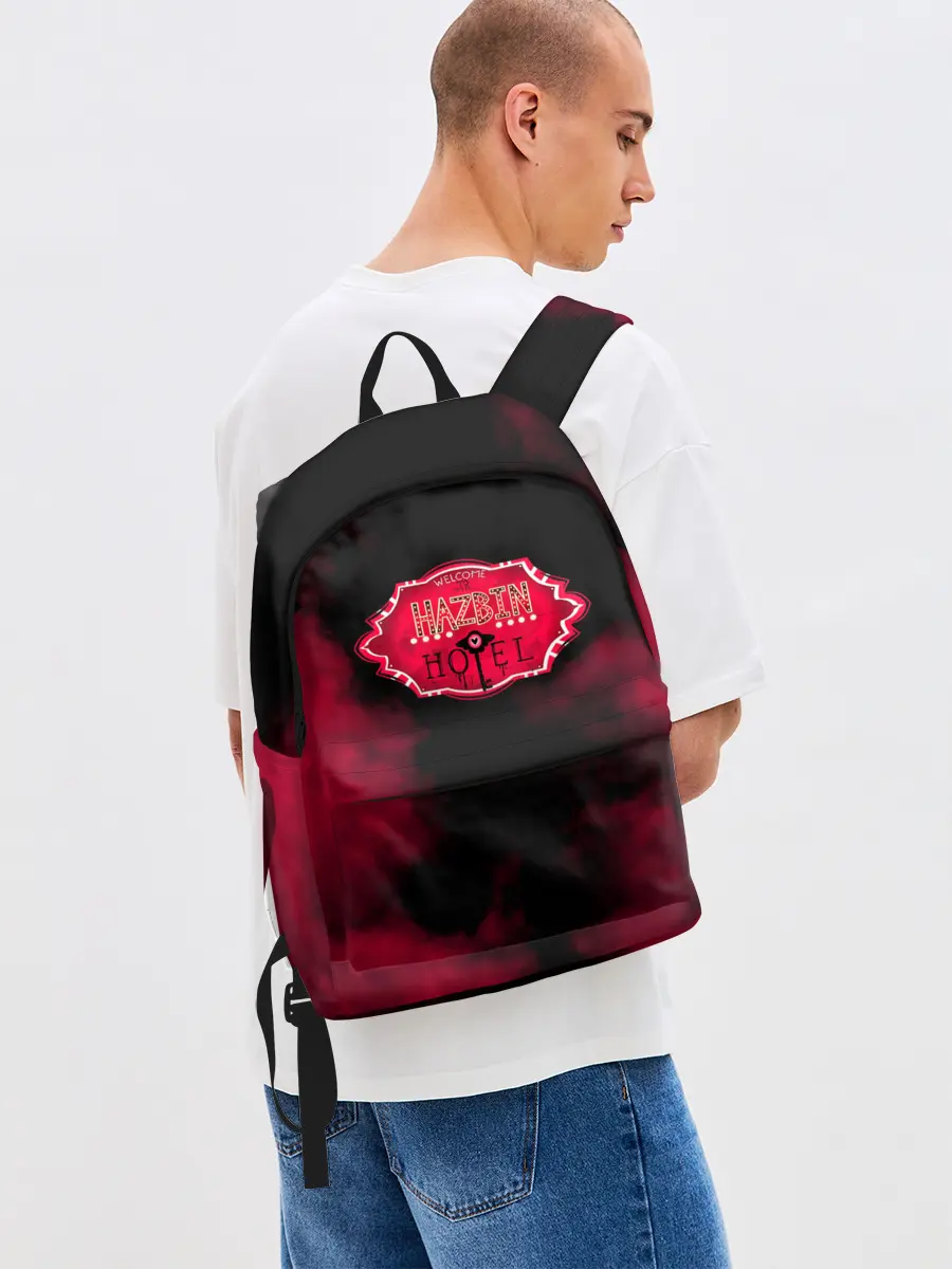 Рюкзак джинсовый / Hazbin Hotel