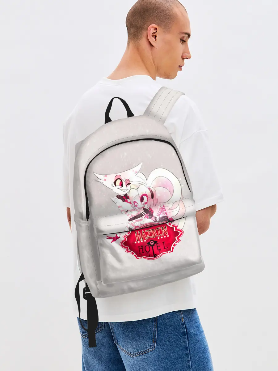 Рюкзак джинсовый / Hazbin Hotel