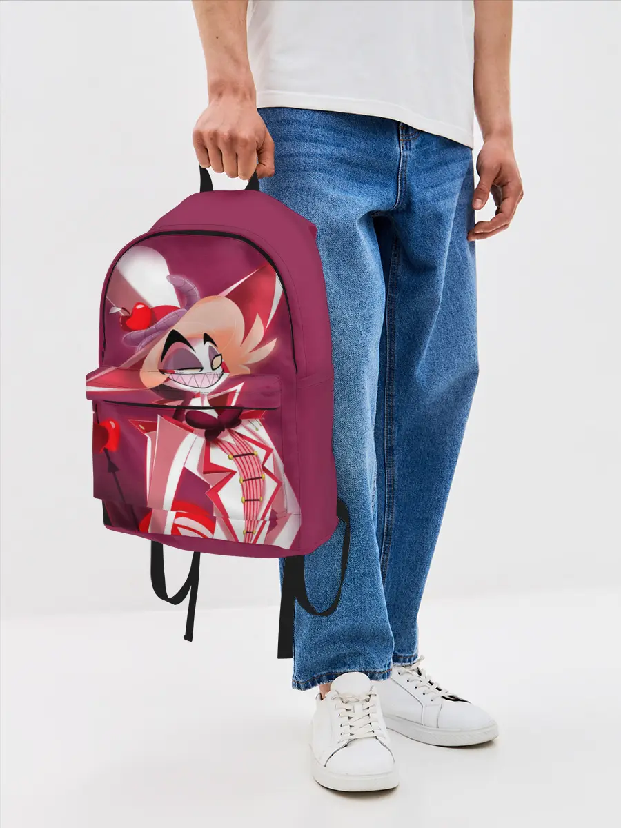 Рюкзак джинсовый / Hazbin Hotel