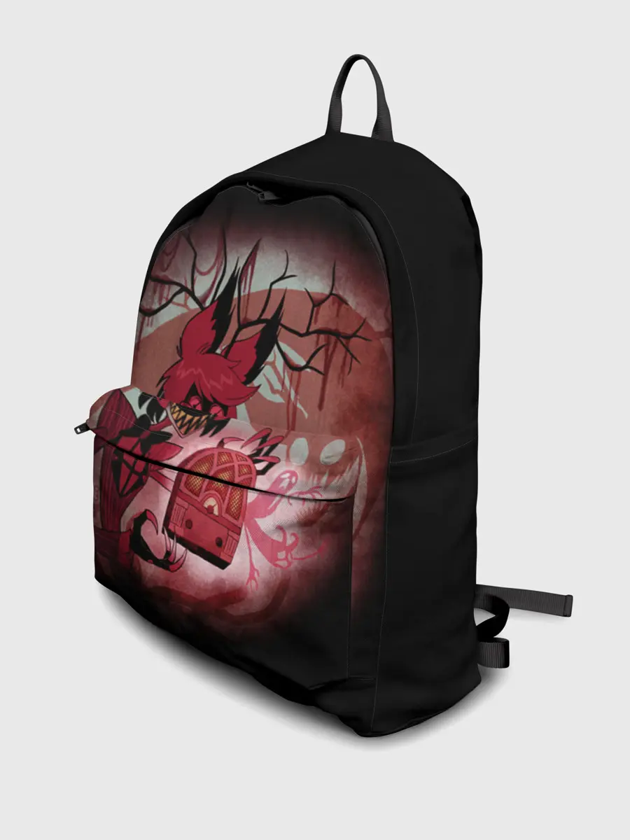 Рюкзак джинсовый / Hazbin Hotel