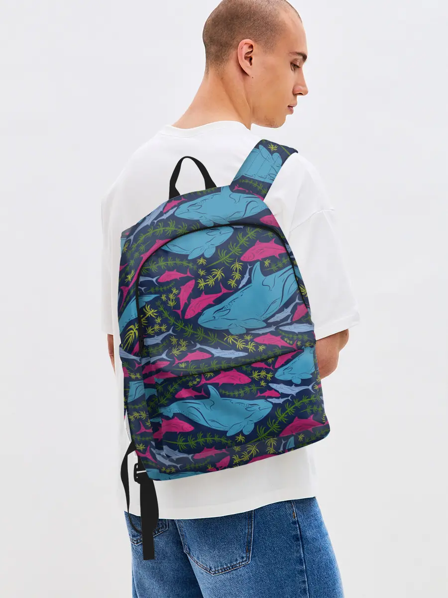 Рюкзак джинсовый / Касатки