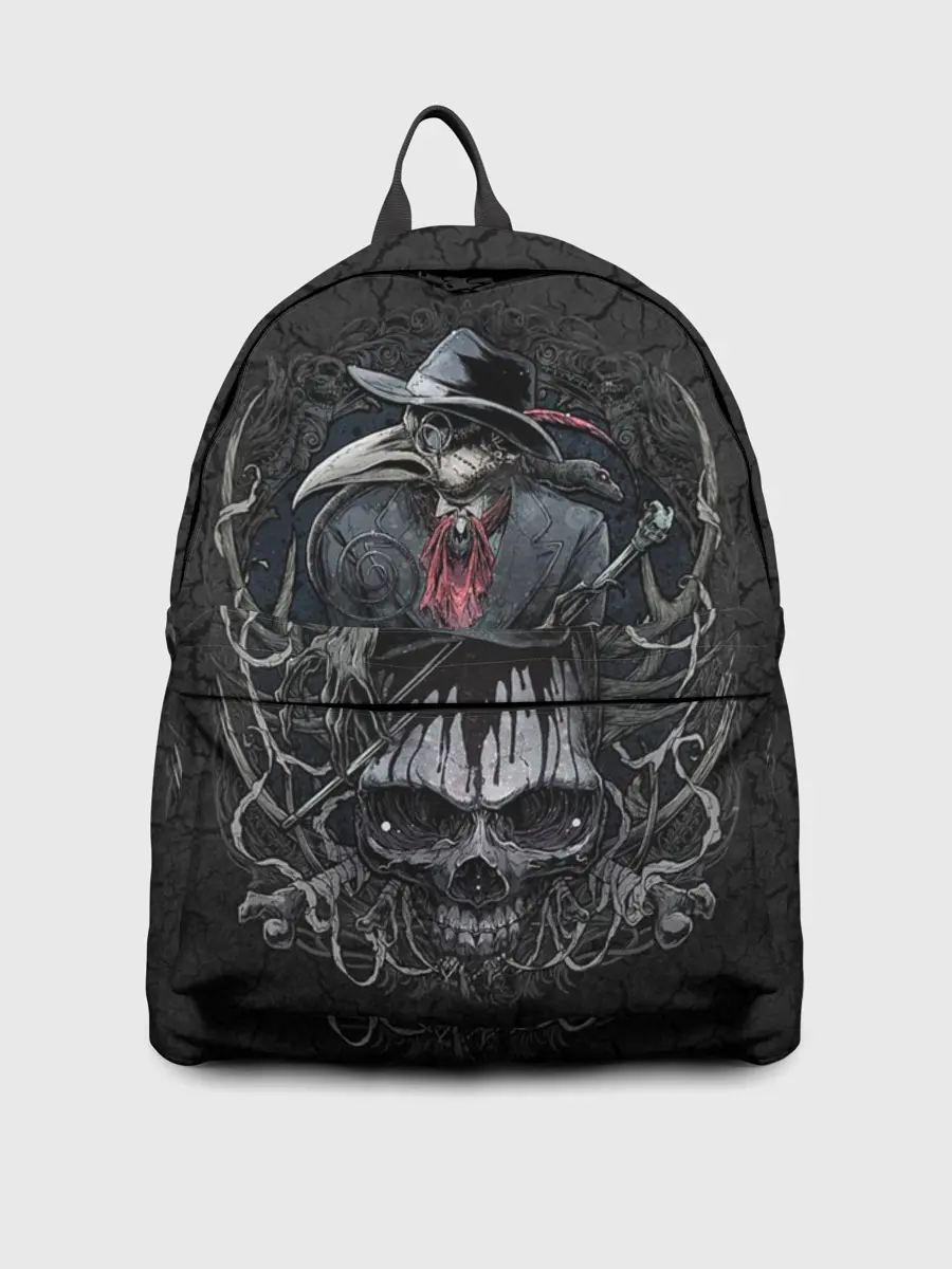 Рюкзак джинсовый / Plague Doctor and Skull