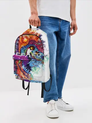 Рюкзак джинсовый / Новогодний CS GO