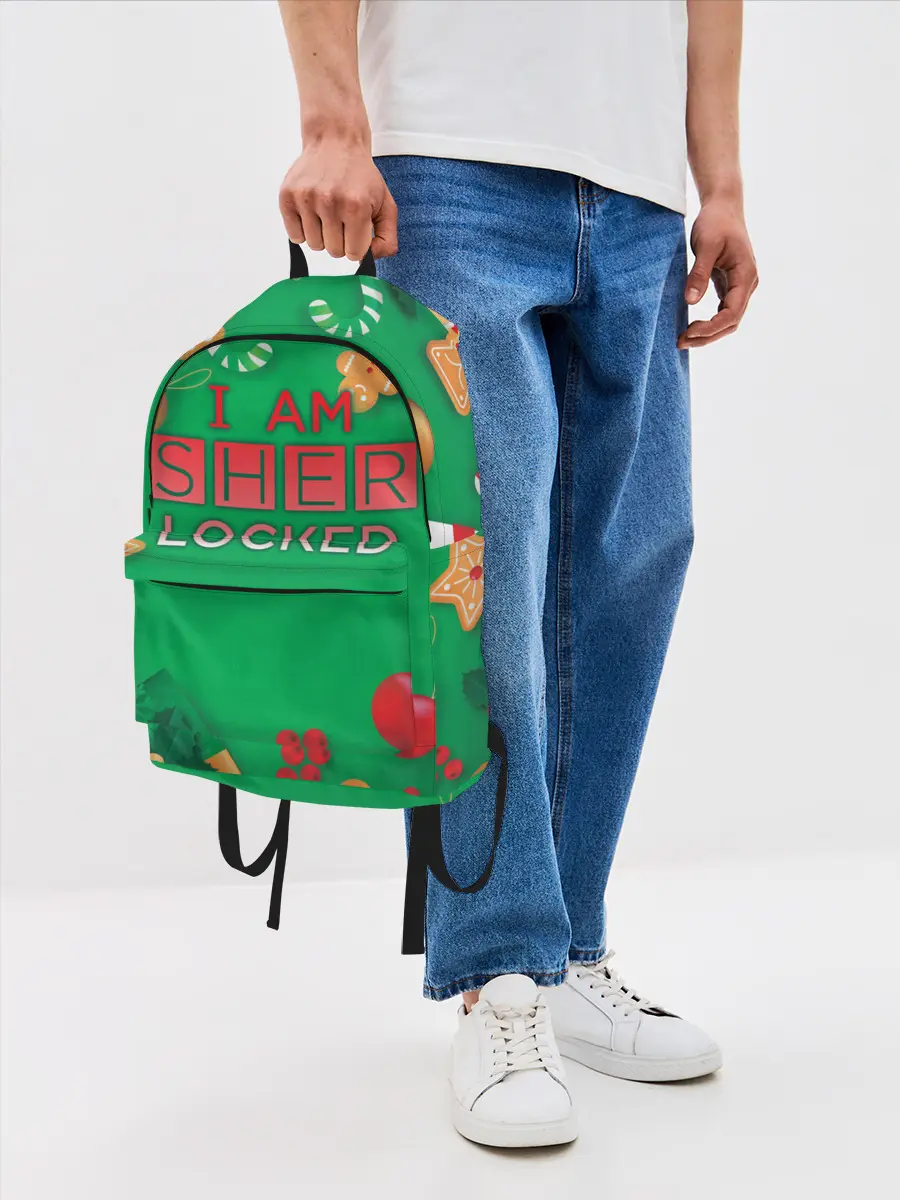 Рюкзак джинсовый / Новогодний Sherlock