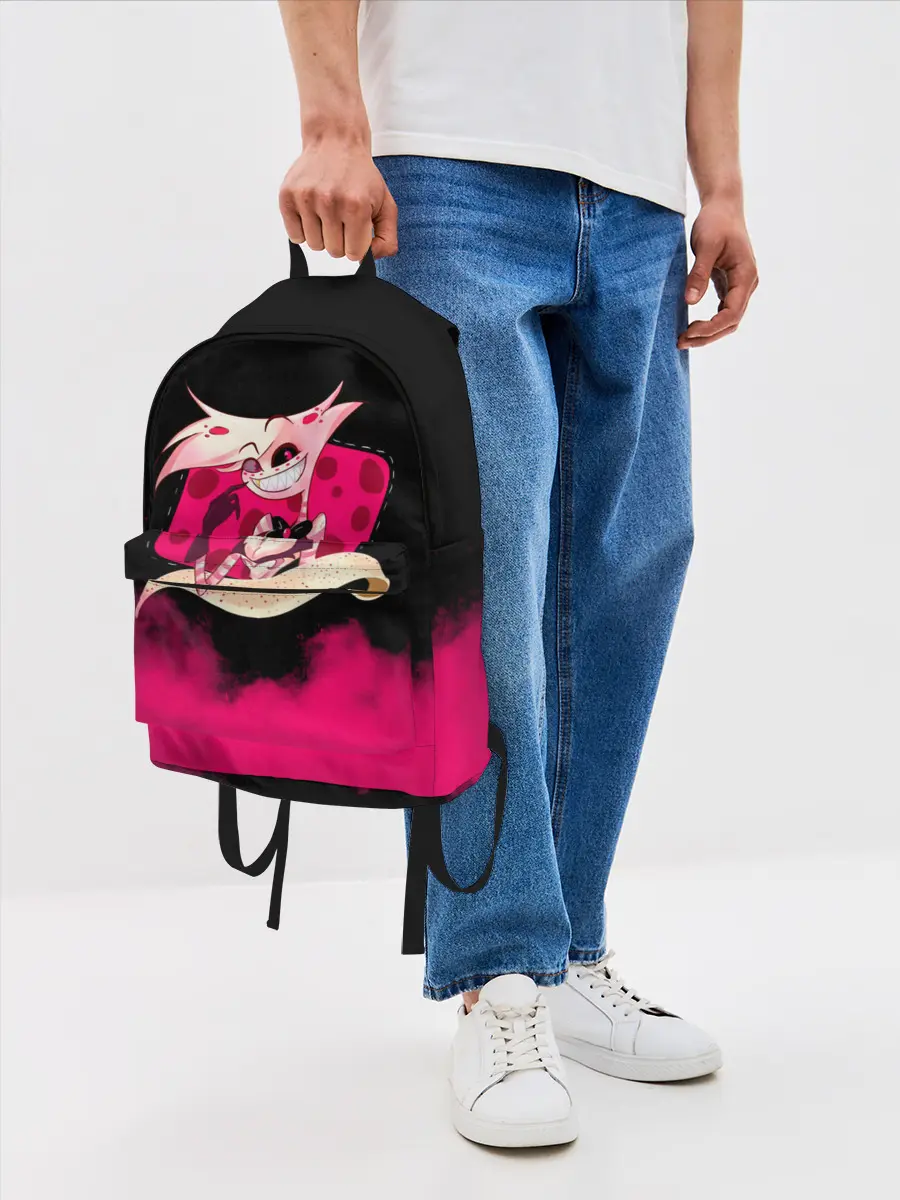 Рюкзак джинсовый / Hazbin Hotel