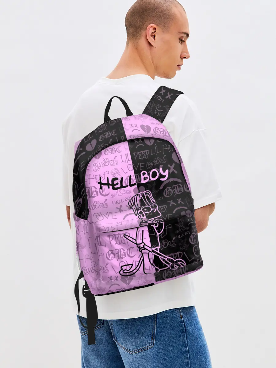 Рюкзак джинсовый / LIL PEEP HELL BOY