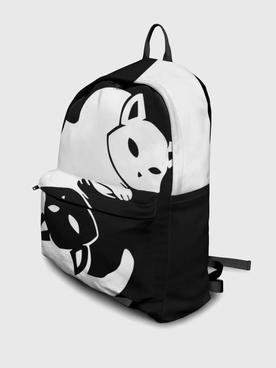 Рюкзак джинсовый / ДВА КОТА КУВЫРКАЮТСЯ.