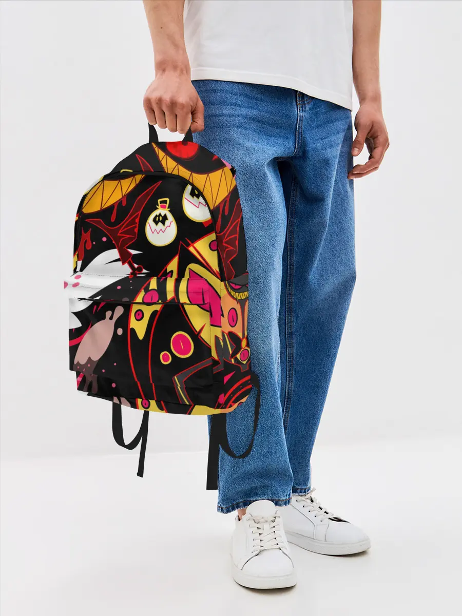 Рюкзак джинсовый / Hazbin Hotel