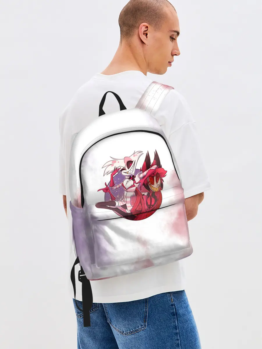 Рюкзак джинсовый / Hazbin Hotel