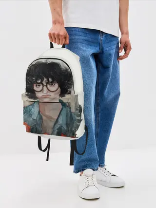 Рюкзак джинсовый / finn wolfhard