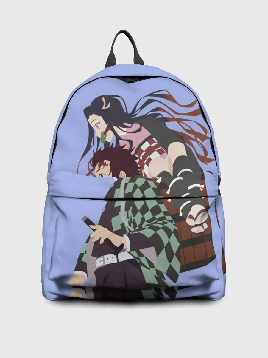 Рюкзак джинсовый / Tanjirou & Nezuko