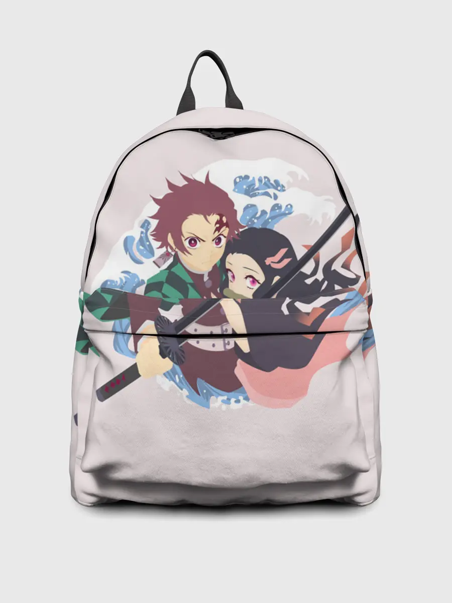 Рюкзак джинсовый / Tanjirou & Nezuko