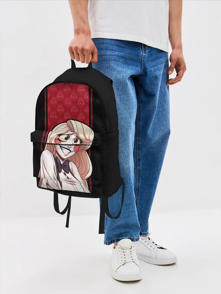 Рюкзак джинсовый / Hazbin Hotel. Charlie