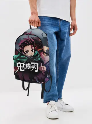 Рюкзак джинсовый / Клинок рассекающий демонов