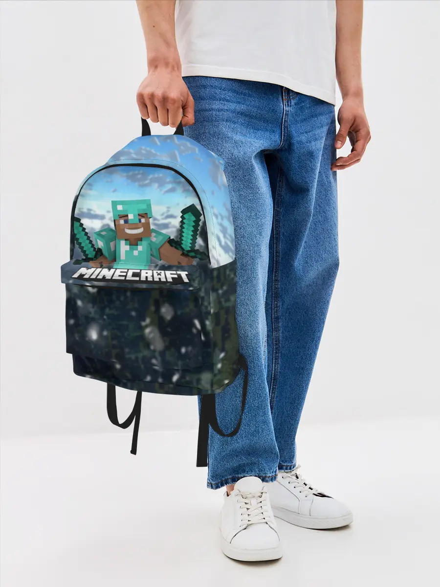 Рюкзак джинсовый / Minecraft / Майнкрафт