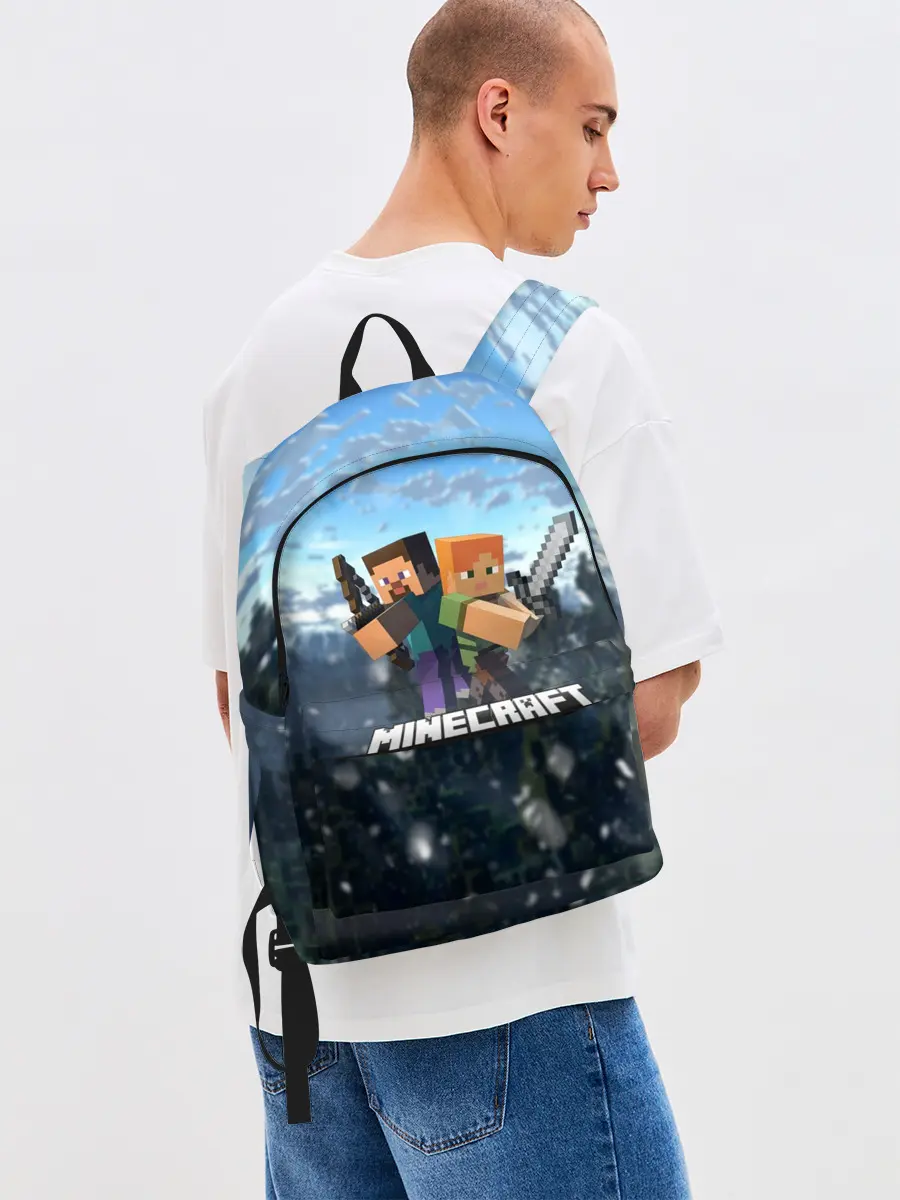 Рюкзак джинсовый / Minecraft / Майнкрафт