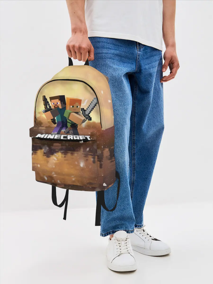 Рюкзак джинсовый / Minecraft / Майнкрафт