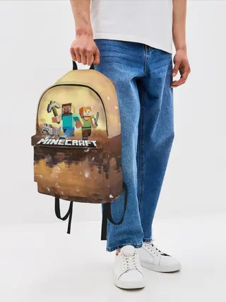 Рюкзак джинсовый / Minecraft / Майнкрафт
