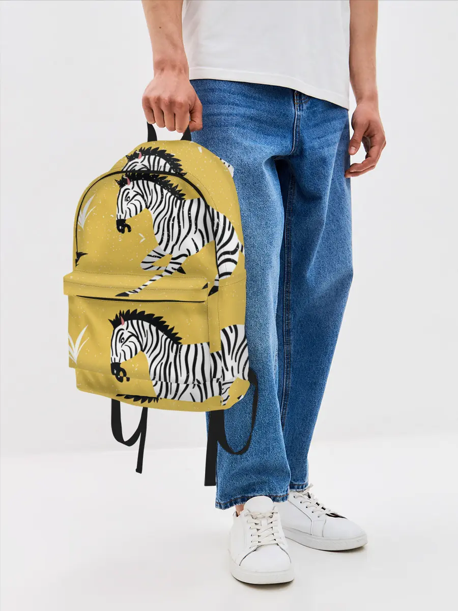 Рюкзак джинсовый / Зебра АРТ