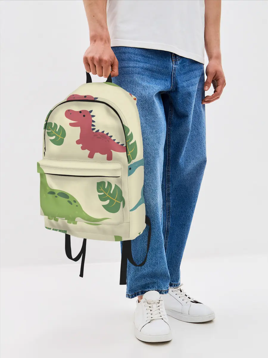 Рюкзак джинсовый / Динозаврики