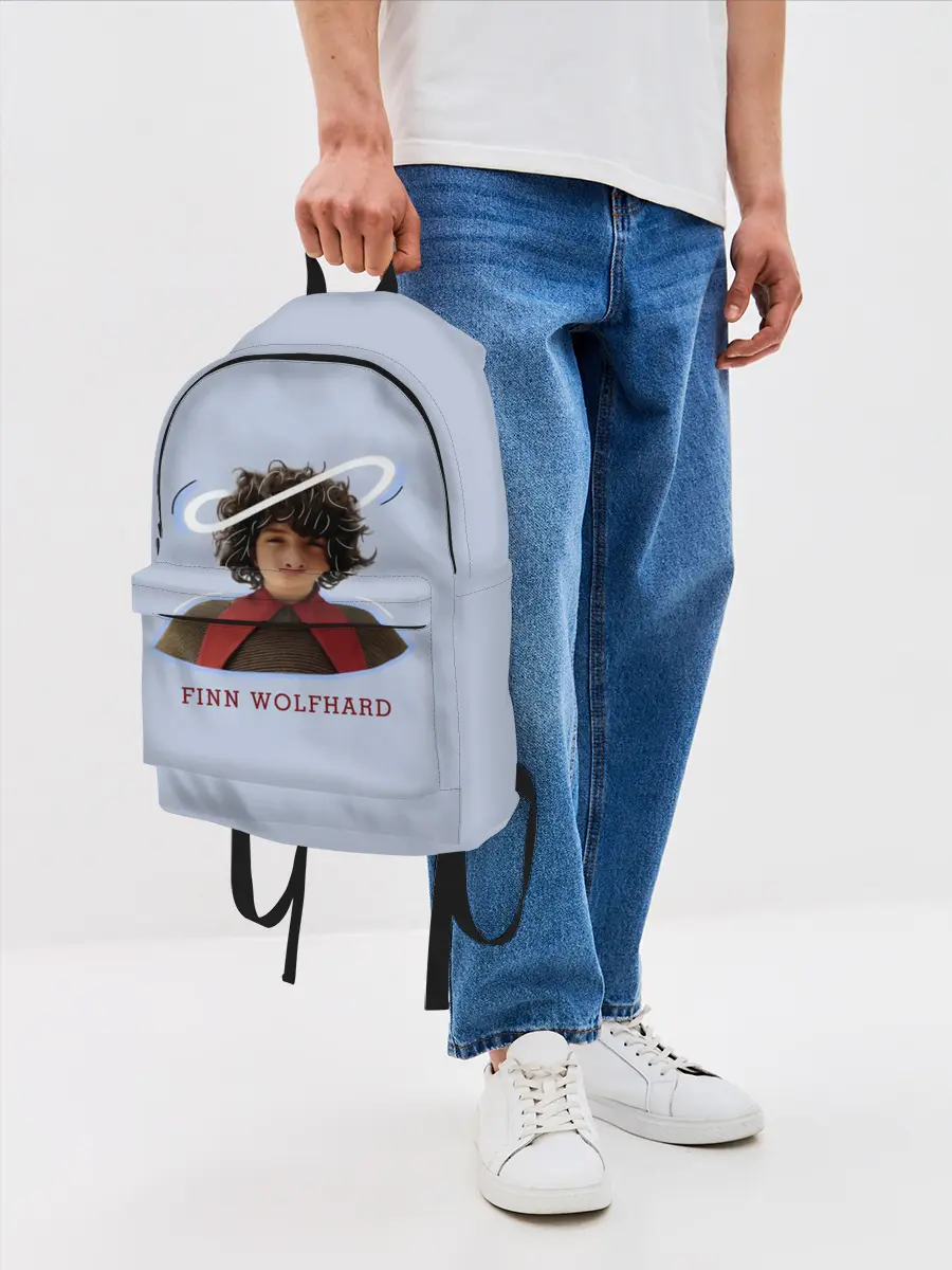 Рюкзак джинсовый / finn wolfhard
