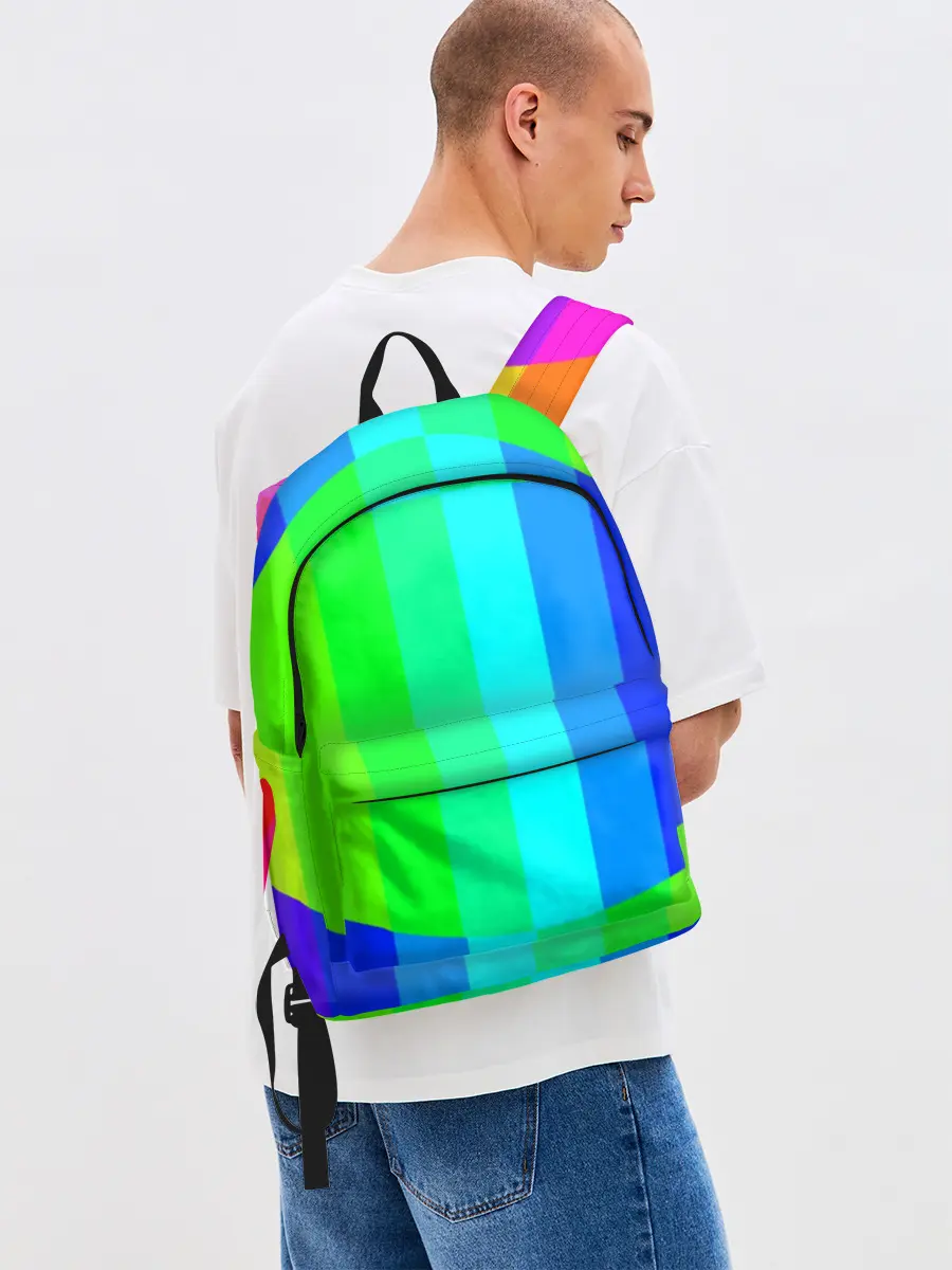 Рюкзак джинсовый / MAKE LOVE, NOT WAR