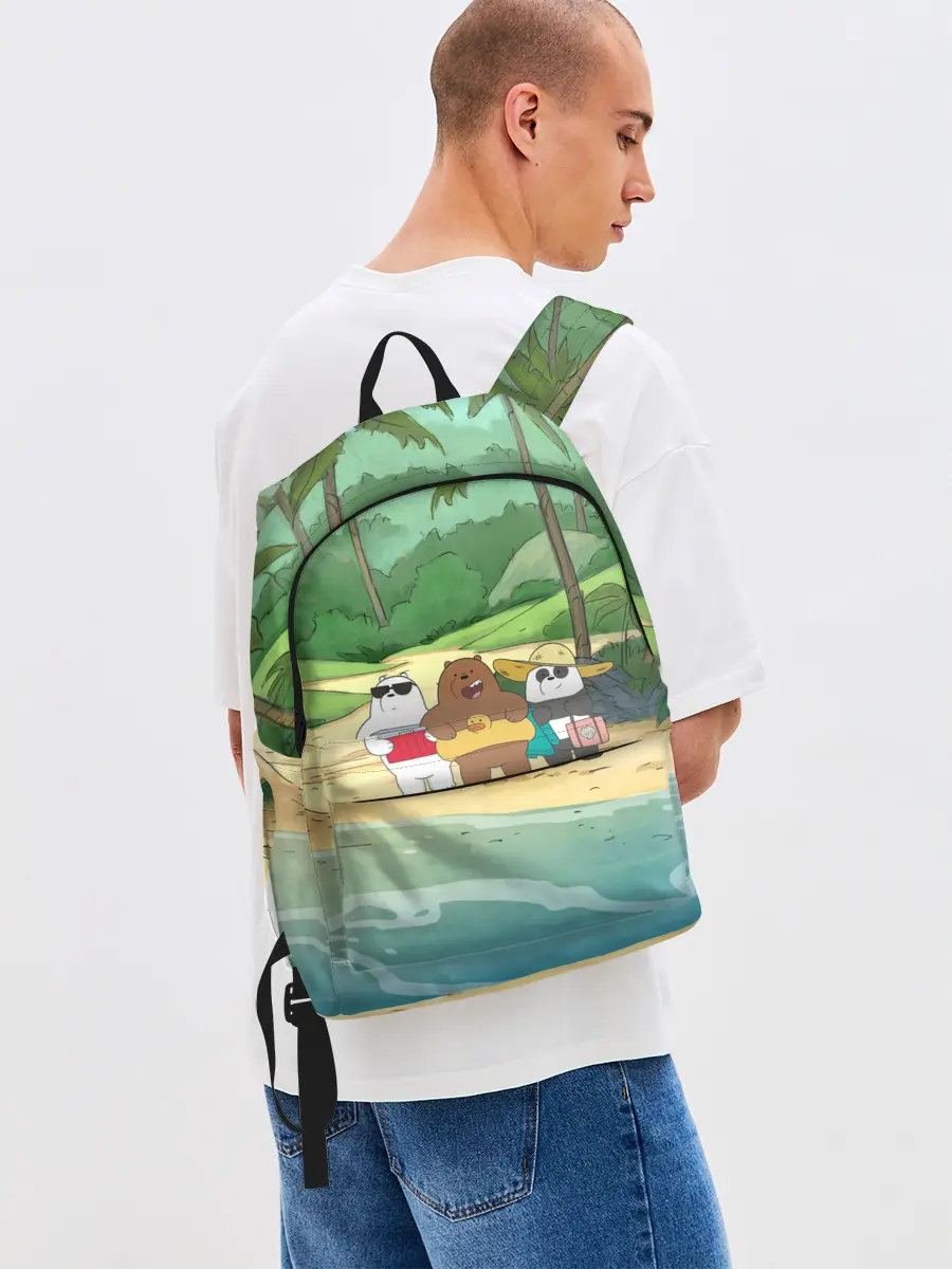 Рюкзак джинсовый / Bears on the beach