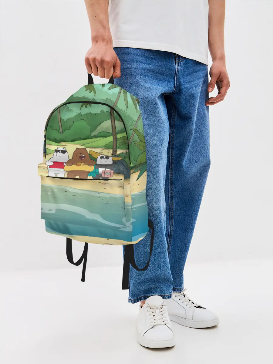 Рюкзак джинсовый / Bears on the beach