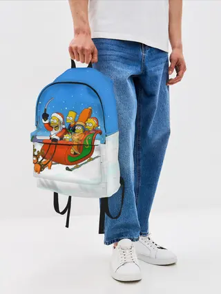 Рюкзак джинсовый / Simpsons New Year