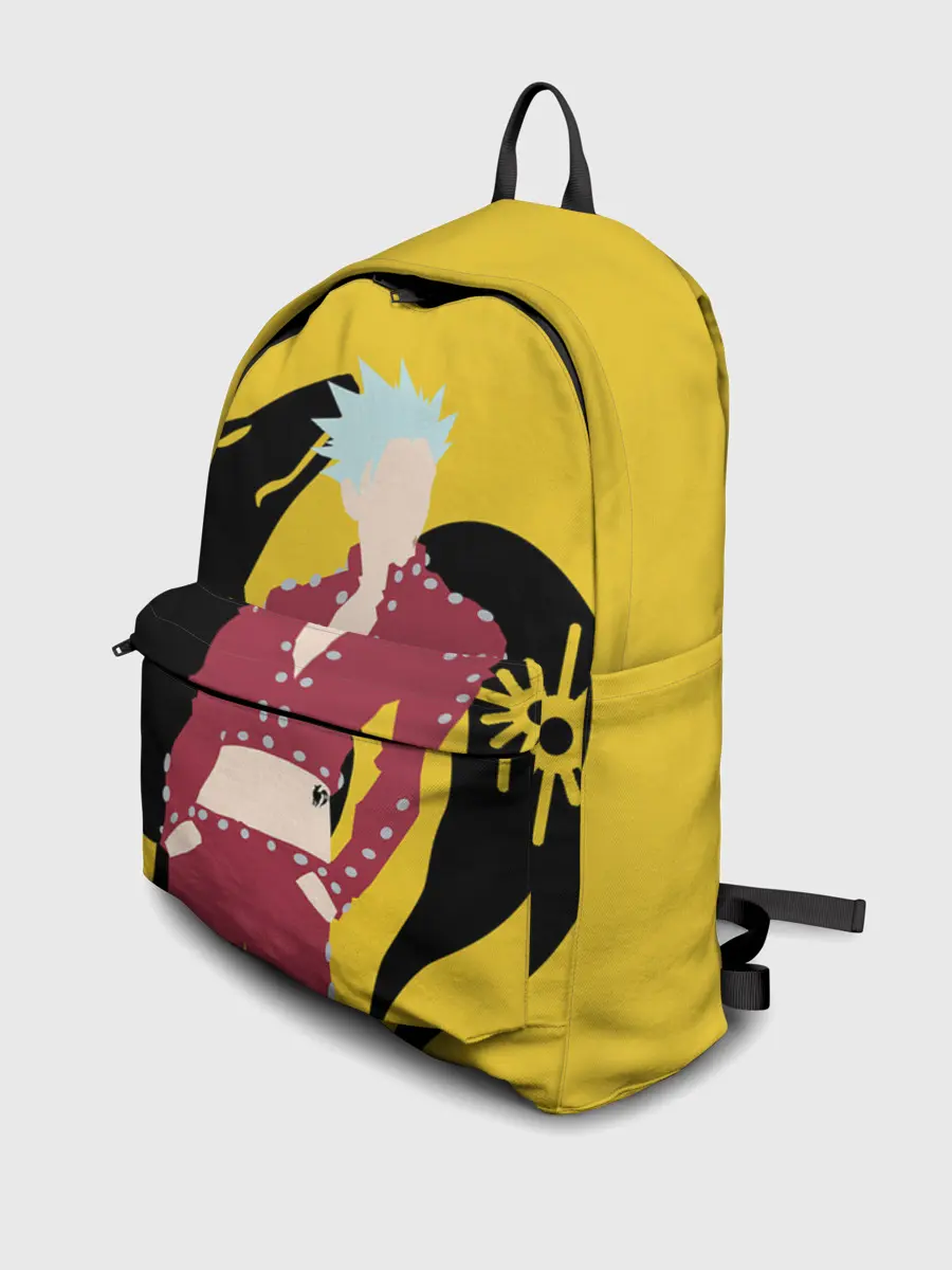 Рюкзак джинсовый / Ban желтый фон